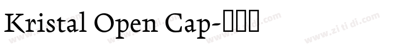 Kristal Open Cap字体转换